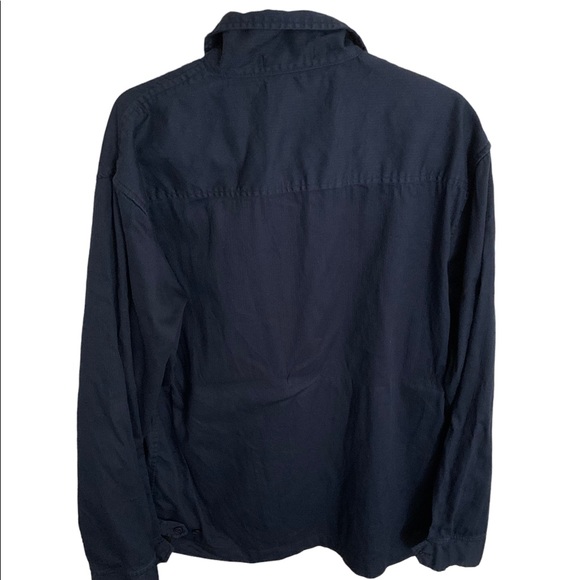 Mens Navy Blue Club Monaco Cotton Zip Up - Picture 2 of 2
